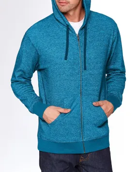 Next Level Denim Fleece Full-Zip Hoody 9600 Turquoise