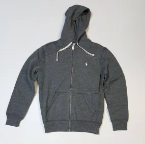 NWT POLO RALPH LAUREN BOWERY GREY SMALL PONY ZIP UP HOODIE