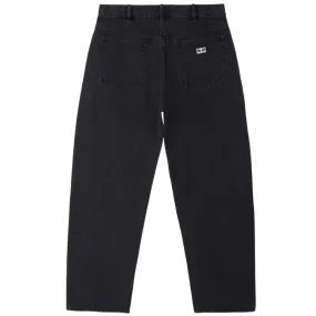 OBEY BIGWIG BAGGY DENIM PANT // FADED BLACK