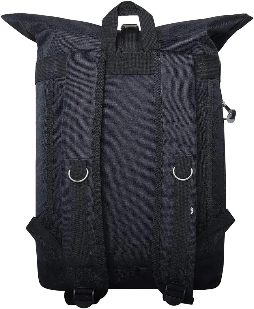 OBEY REVOLT ROLLTOP BAG // BLACK