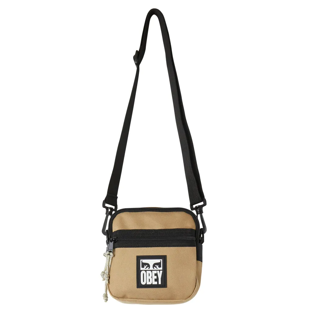 OBEY SMALL MESSENGER BAG // CARAMEL BROWN