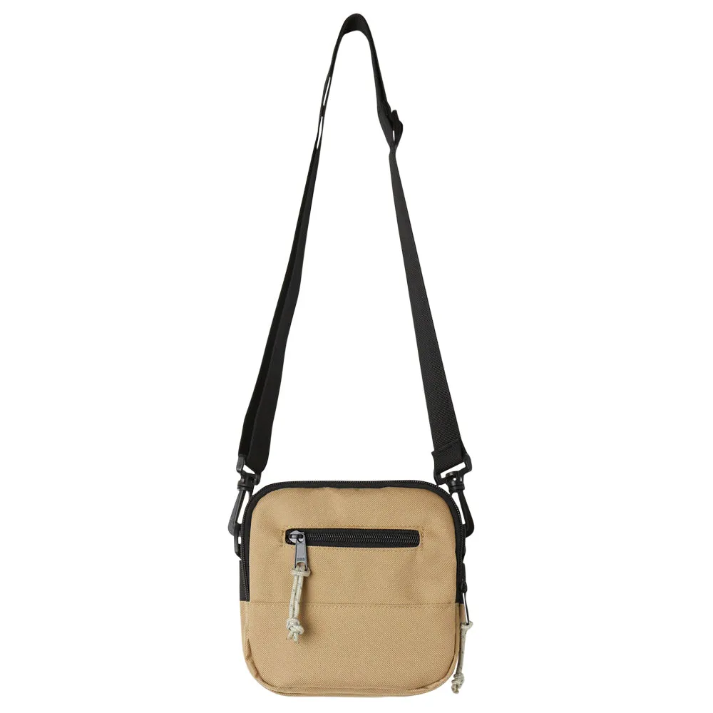 OBEY SMALL MESSENGER BAG // CARAMEL BROWN