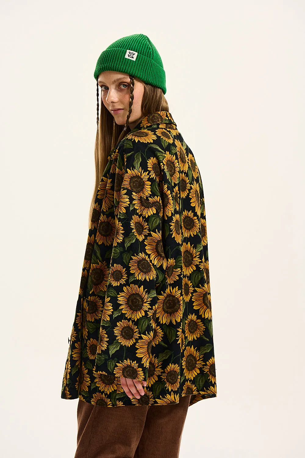 Olly - Twill Jacket in Sunflower Print