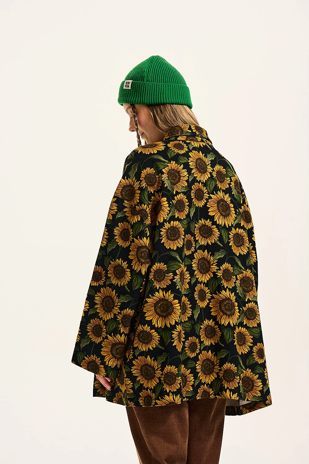 Olly - Twill Jacket in Sunflower Print