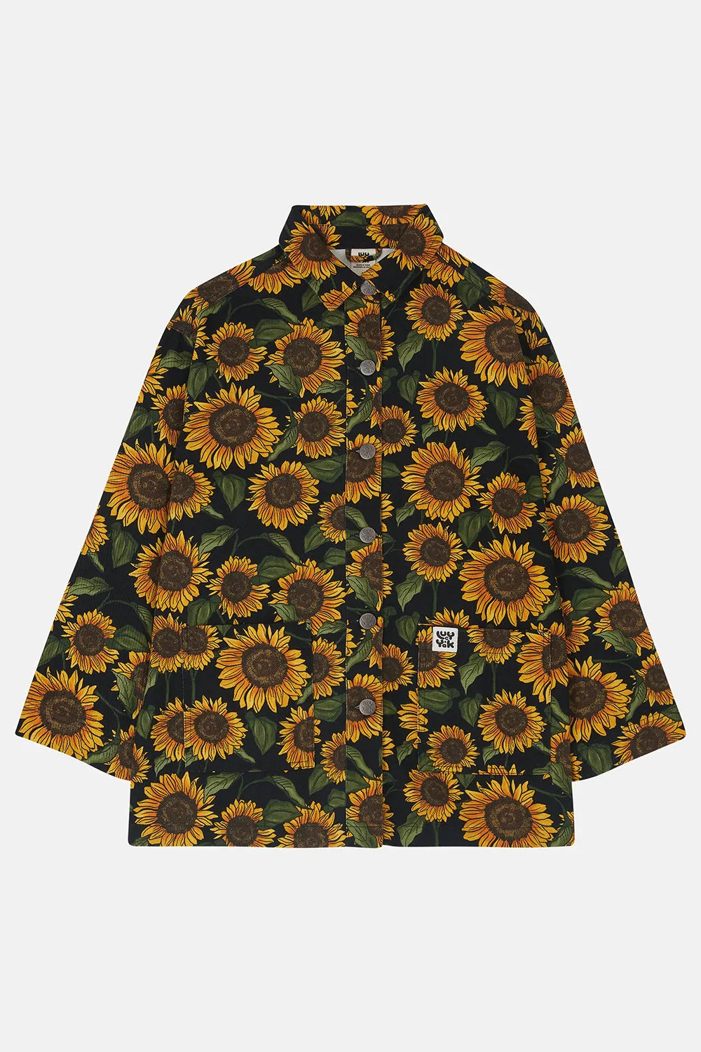 Olly - Twill Jacket in Sunflower Print