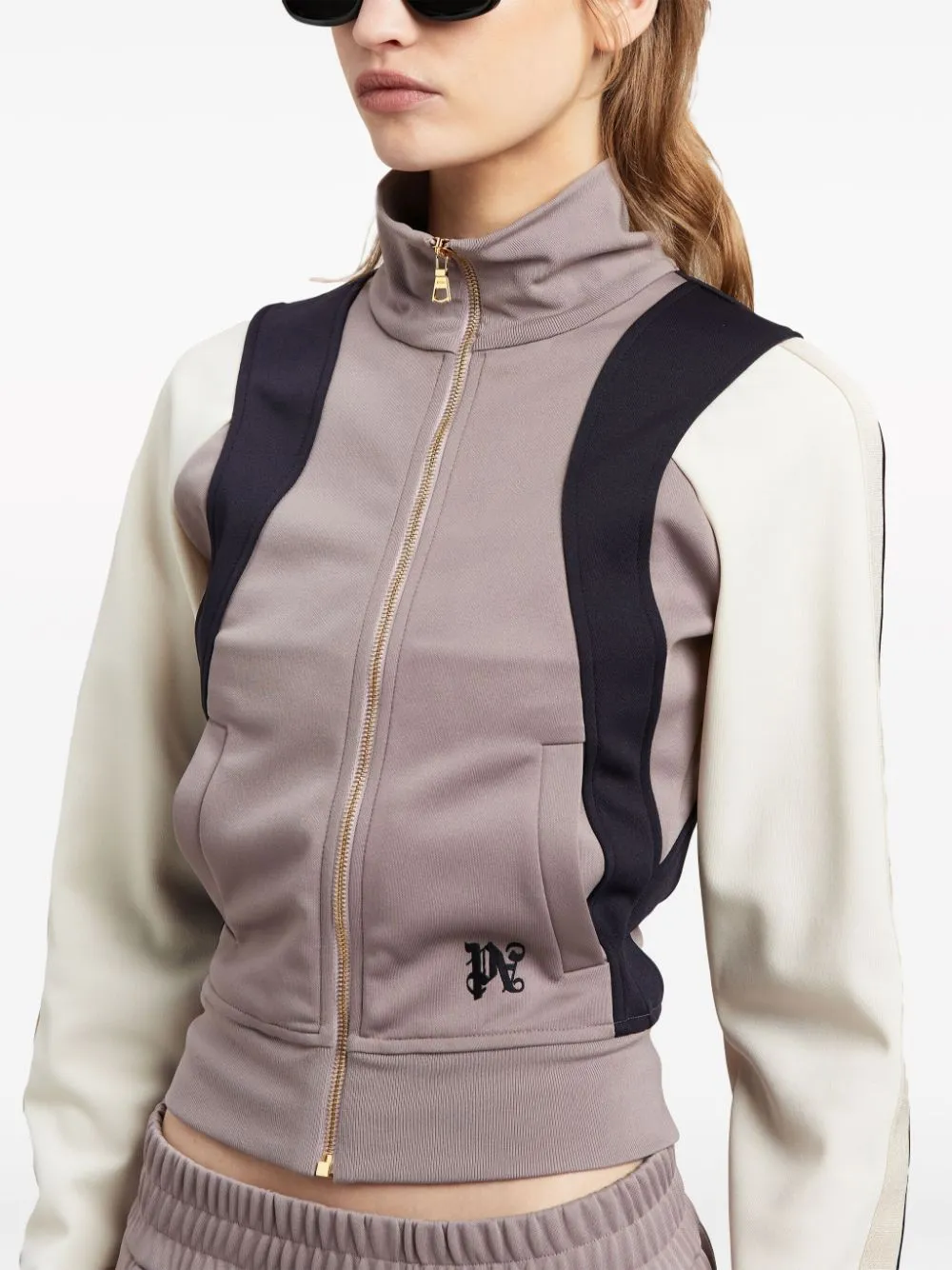 PALM ANGELS - Women Monogram CB Fitted Track Jacket