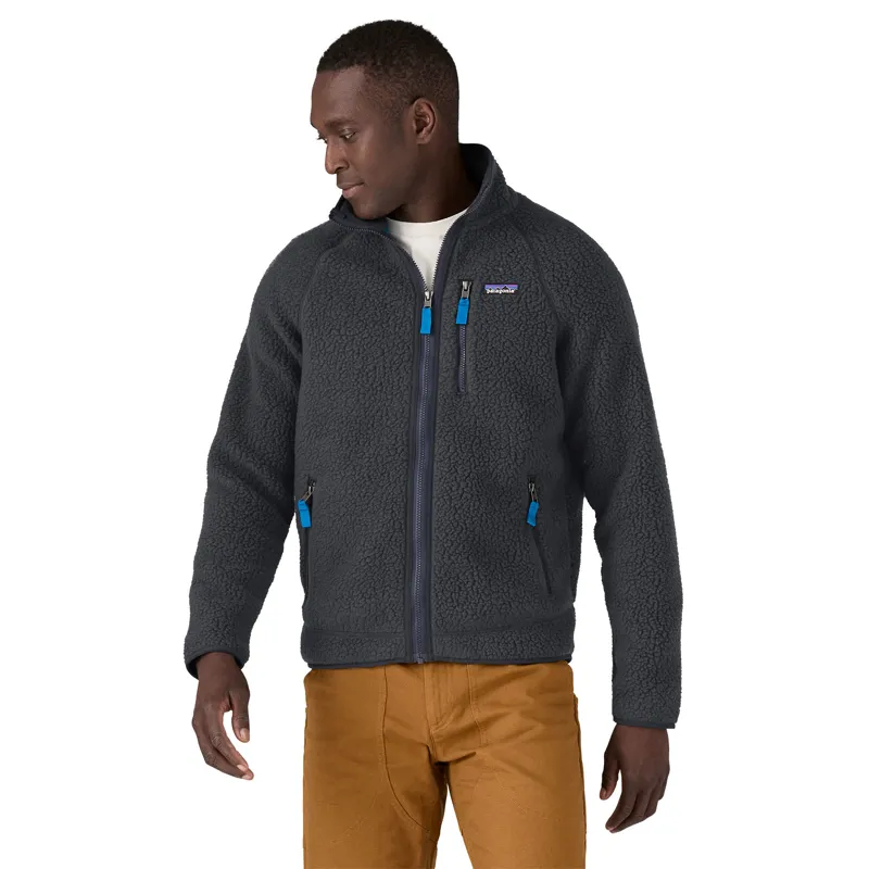 Patagonia Mens Retro Pile Jacket - Pitch Blue-Endless Blue