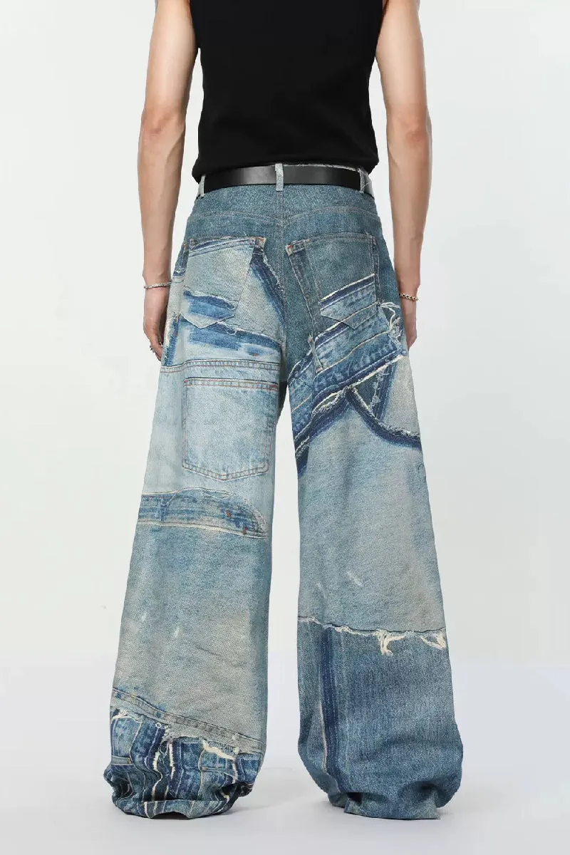 Patchwork Vintage Jeans