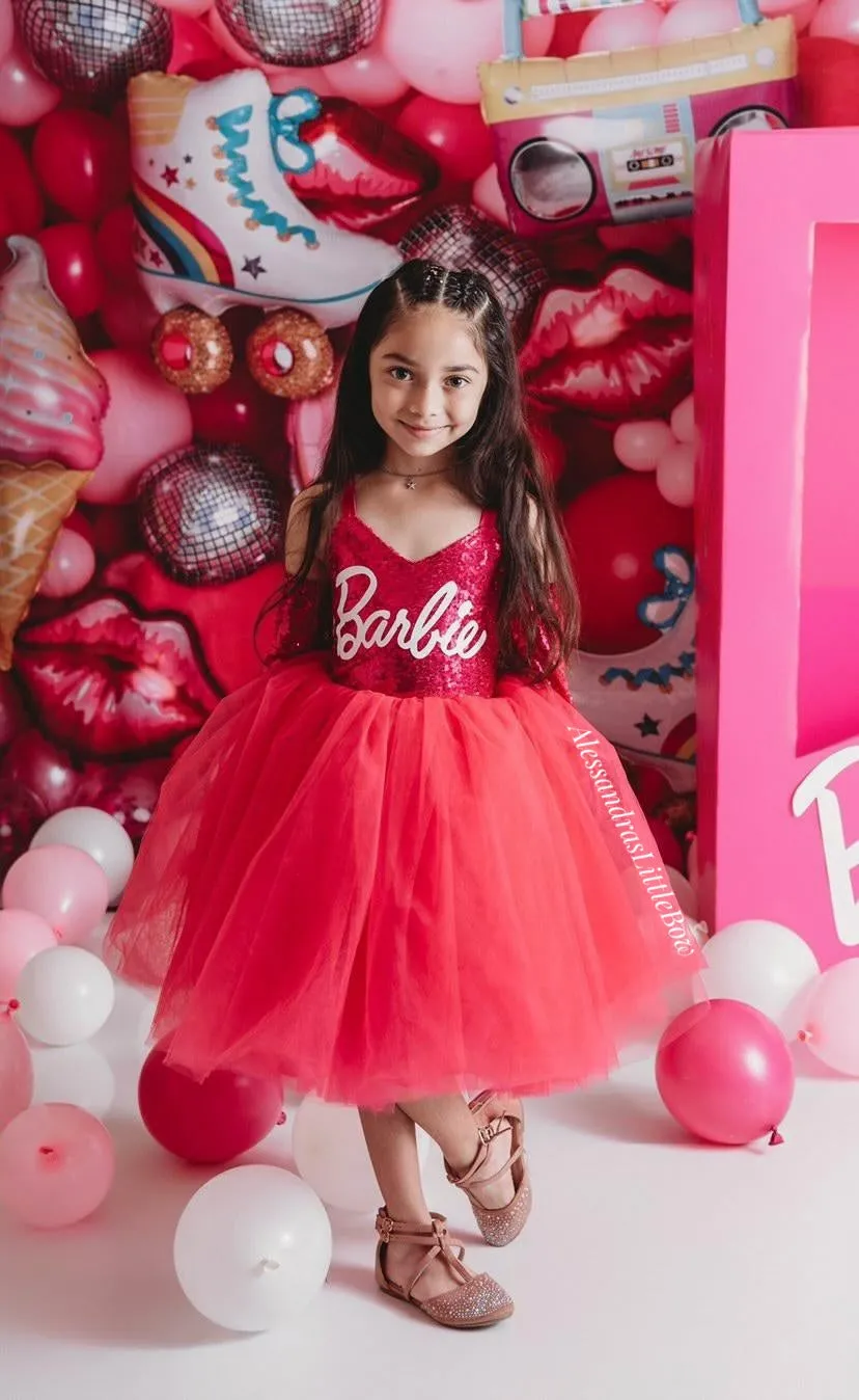 Pink Girly Girl world Couture Dress