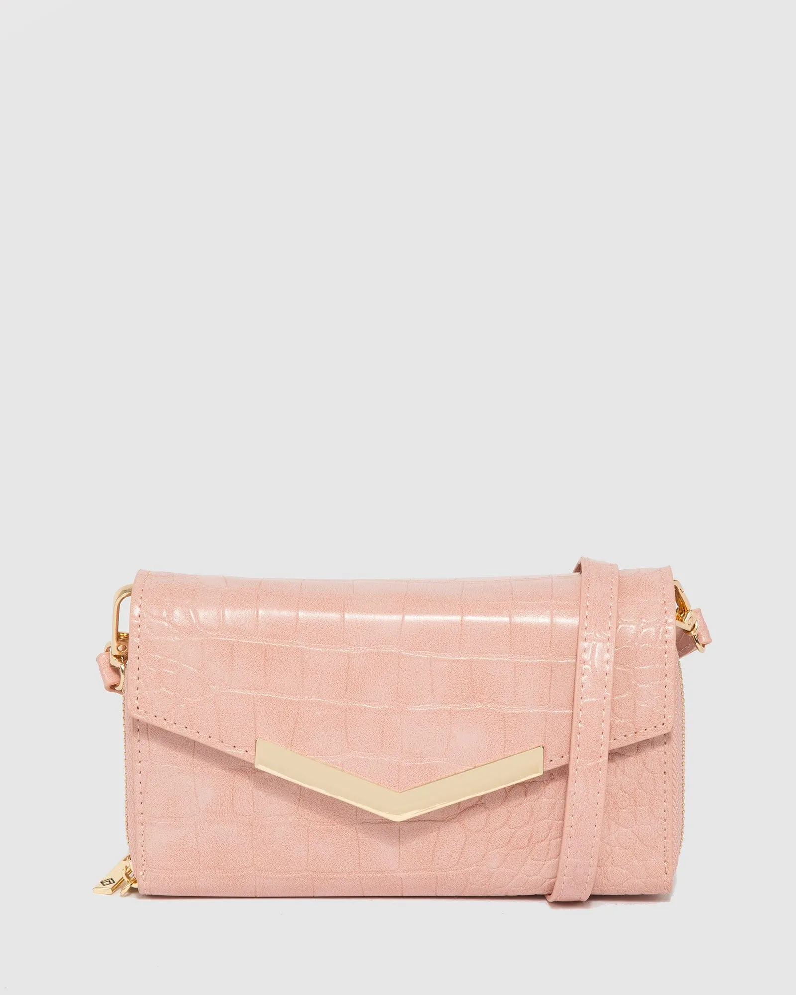 Pink Mia Wallet Crossbody Bag