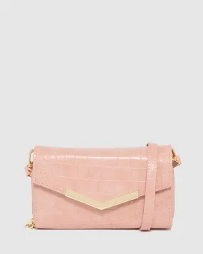 Pink Mia Wallet Crossbody Bag