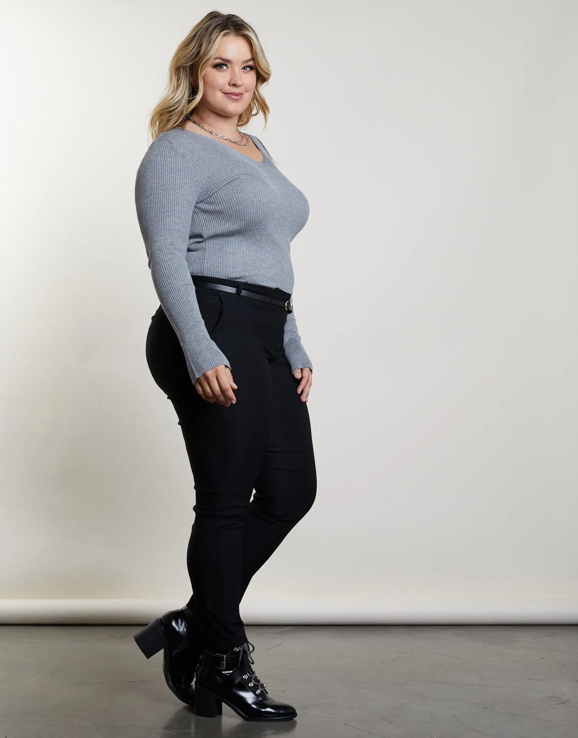 Plus Size You and V Sweater