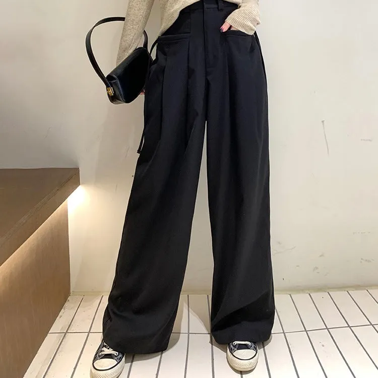 Pocket String Strap Oversized Trouser