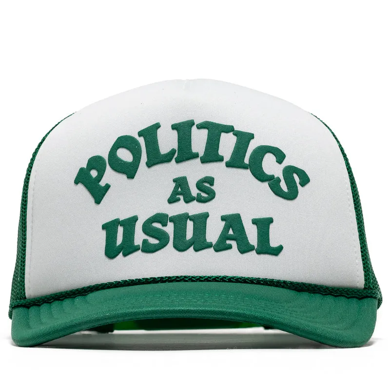 Politics As Usual Trucker Hat - Green