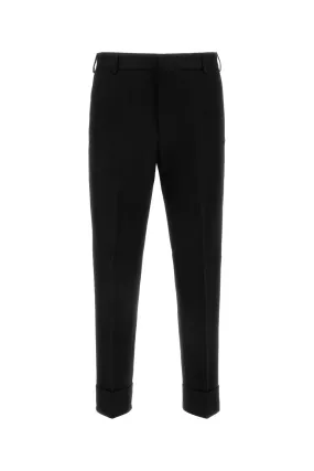 Pt Torino Black Cotton Pant