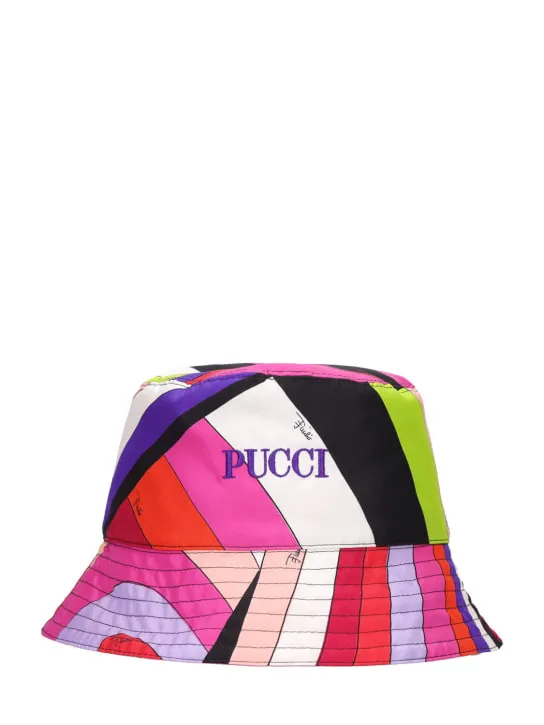 Pucci   Reversible silk bucket hat 