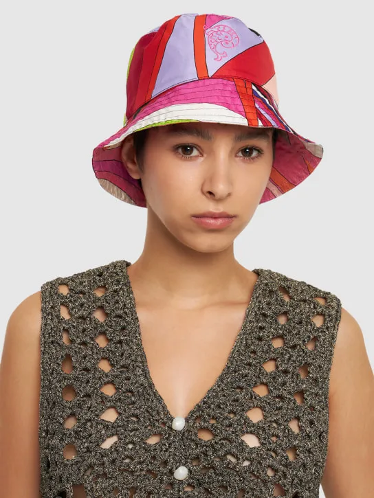 Pucci   Reversible silk bucket hat 