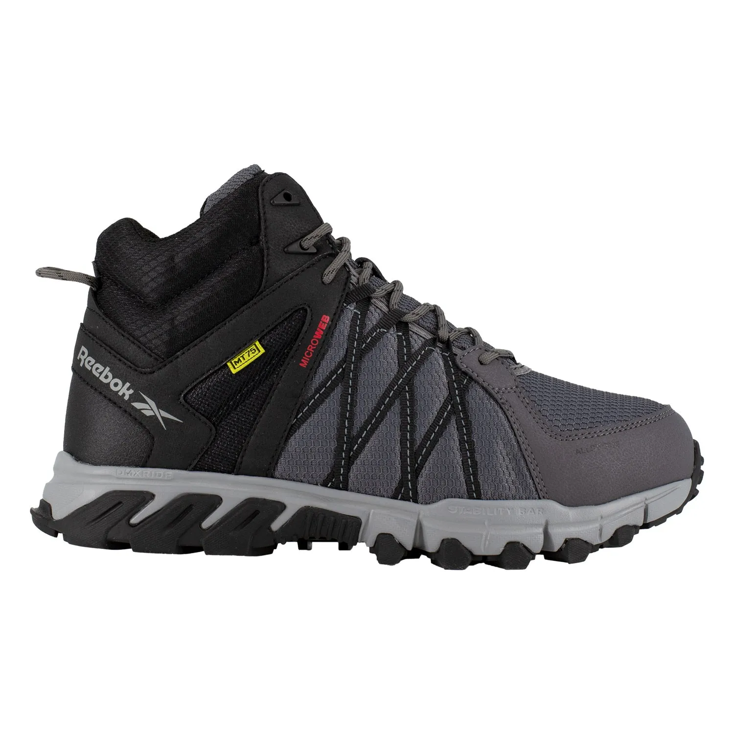 Reebok Mens Grey/Black Textile Work Boots Trailgrip Int MetGuard AT 6.5 M