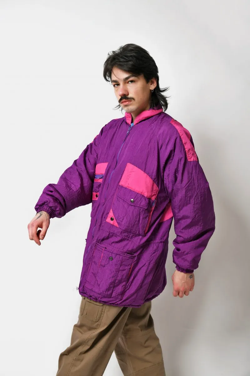 Retro 90s sport parka coat