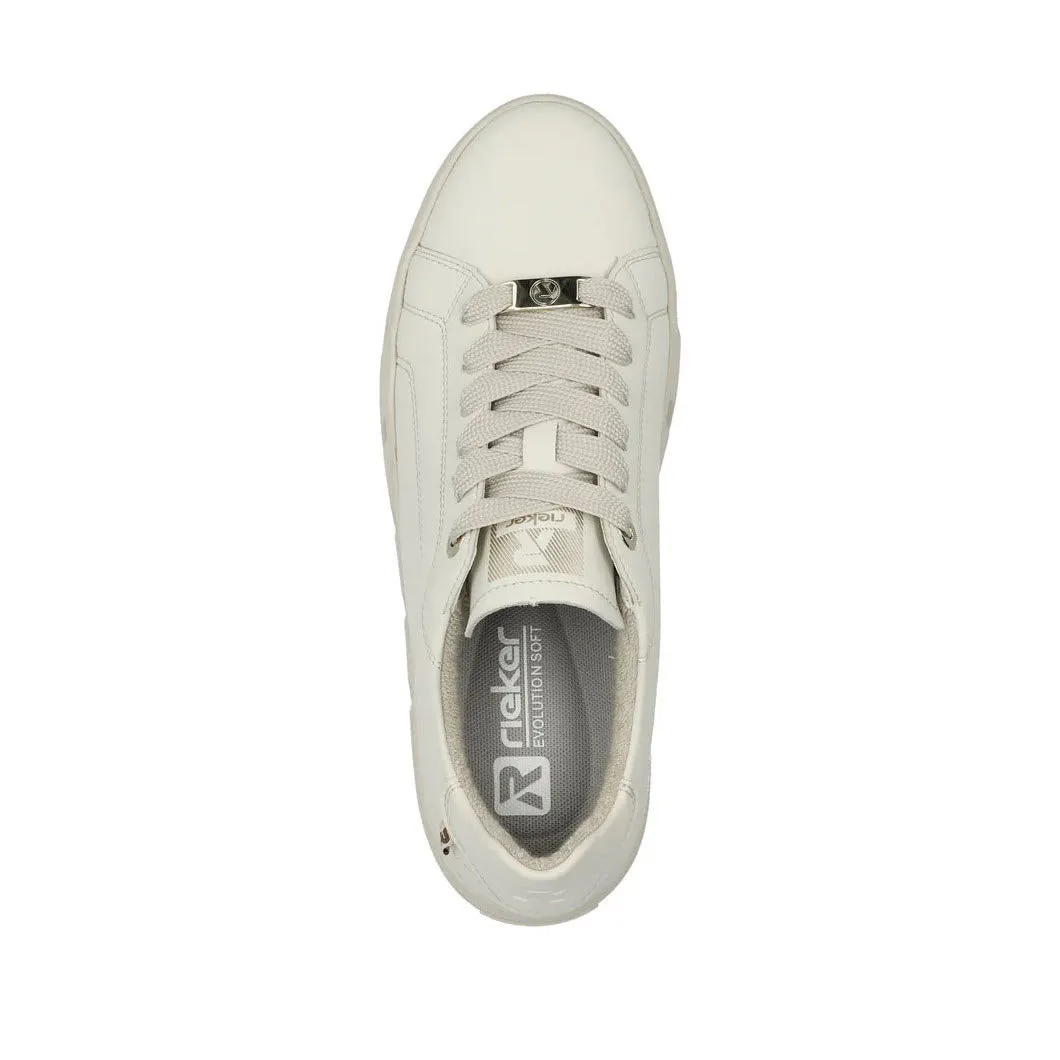 REVOLUTION PLATFORM STREET SNEAKER OFF WHITE - WOMENS