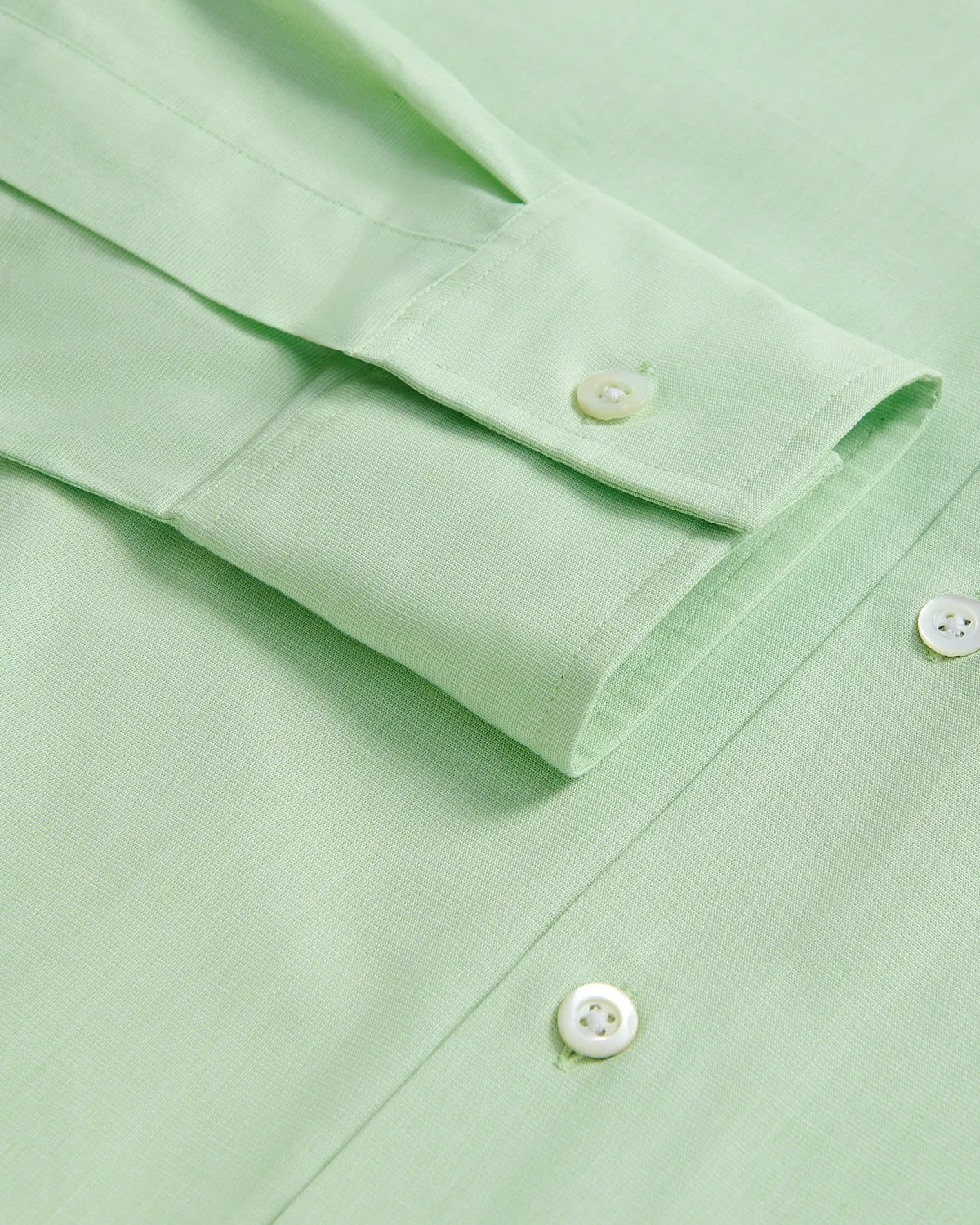 Richard James Poplin Shirt Green