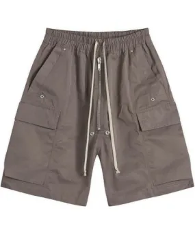 Rick Owens Men's Cotton Nylon Cargo Bela Shorts