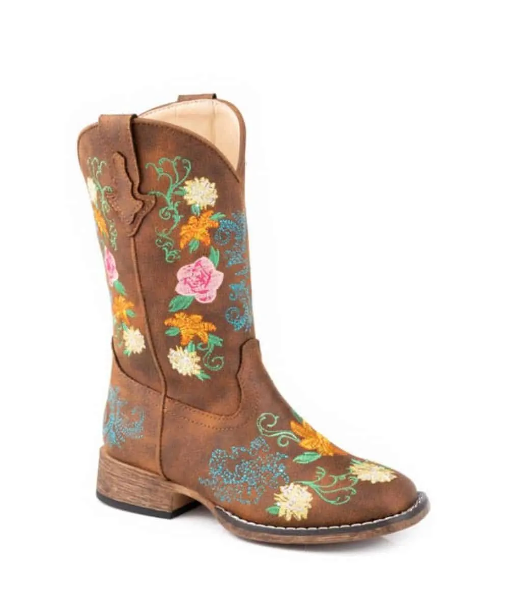 Roper Little Girls' Bailey Floral Boot