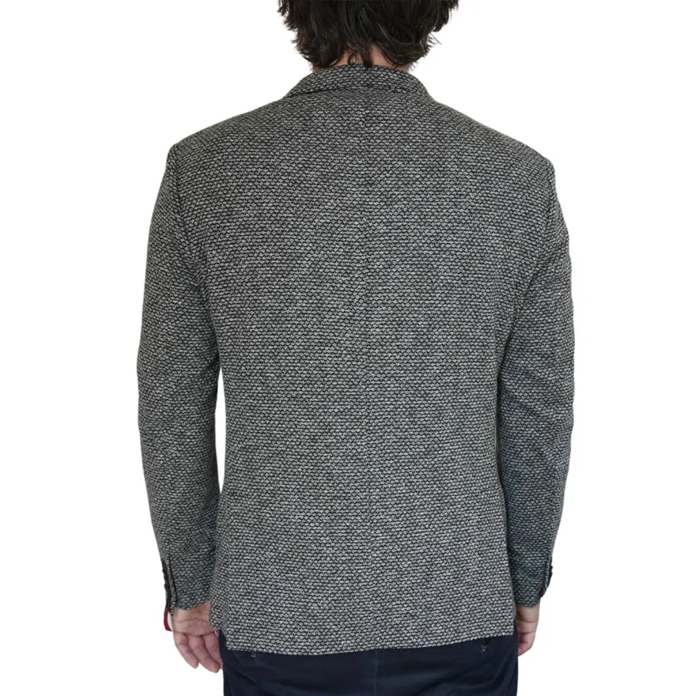 Roy Robson Smartflex Grey Patterned Jersey Jacket | Menswear Online