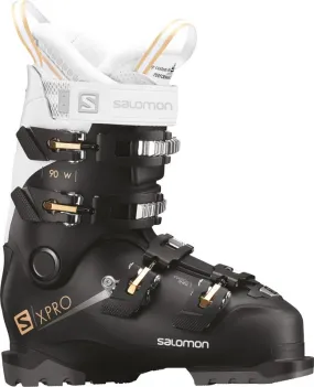 Salomon Ski Boots Womens X Pro 90 Black White Copper