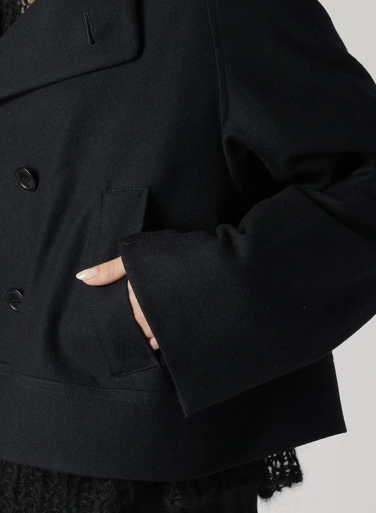 SAXONY R-SHORT PEA COAT