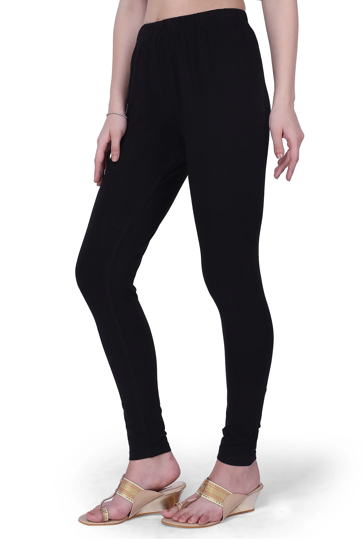 Semantic Women's Cotton-Elastane Leggings - Solid (Available in Colors)