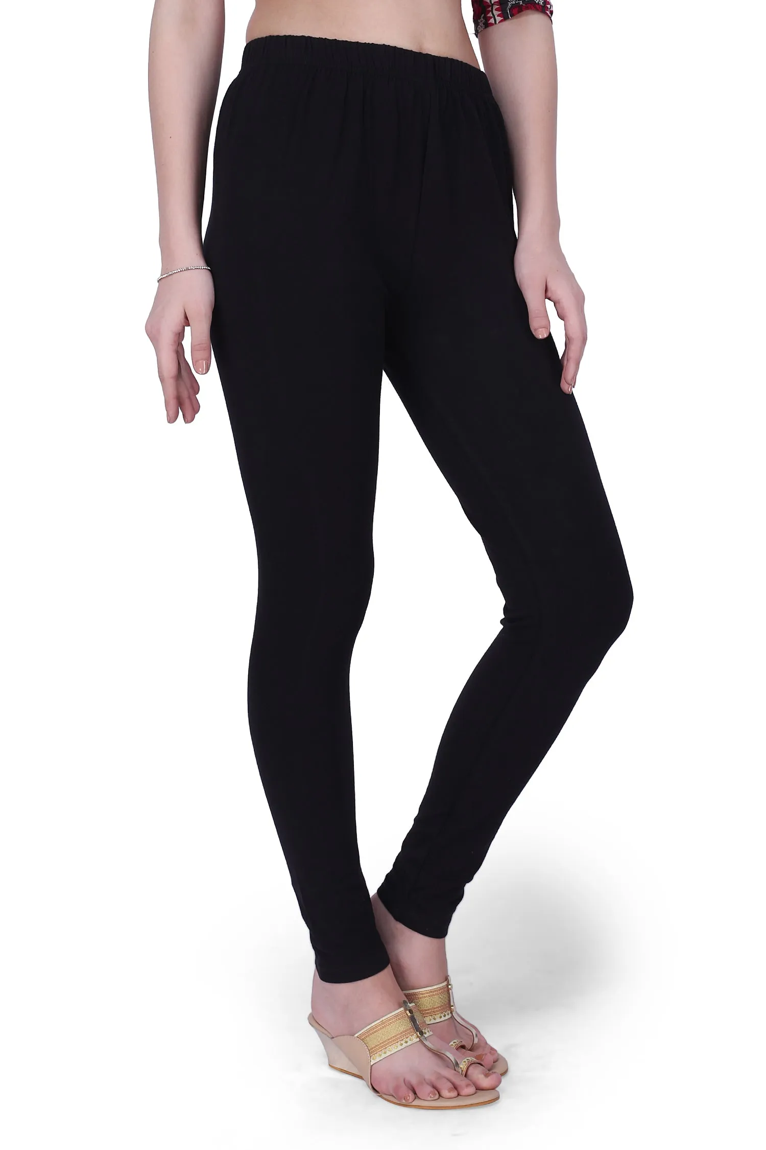 Semantic Women's Cotton-Elastane Leggings - Solid (Available in Colors)