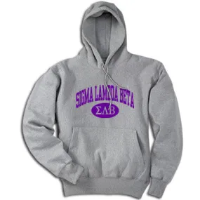 Sigma Lambda Beta Hoodie, Printed Vertical Arc Design - G185 - CAD