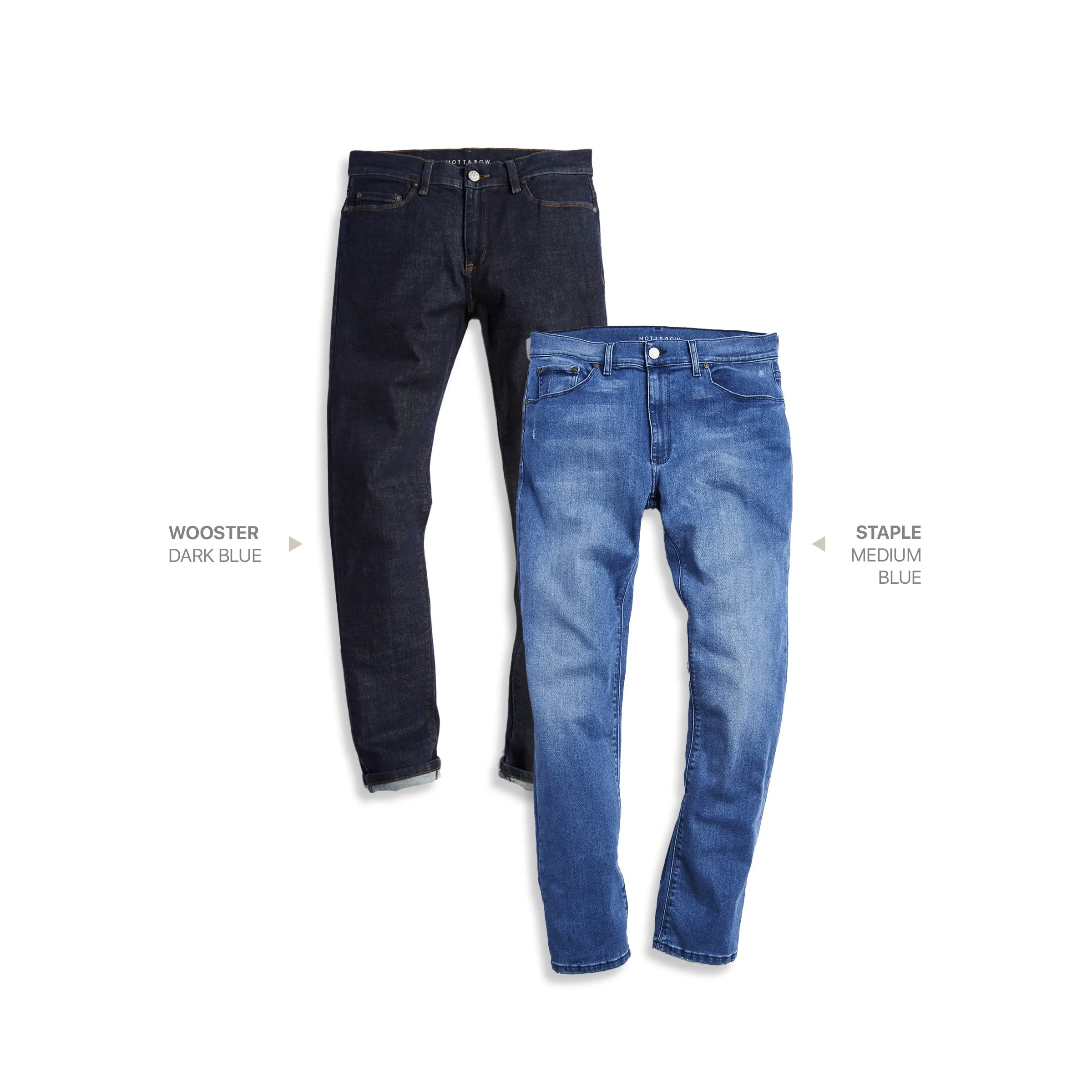 Skinny Wooster Dark Blue and Staple Medium Blue 2-Pack Jeans