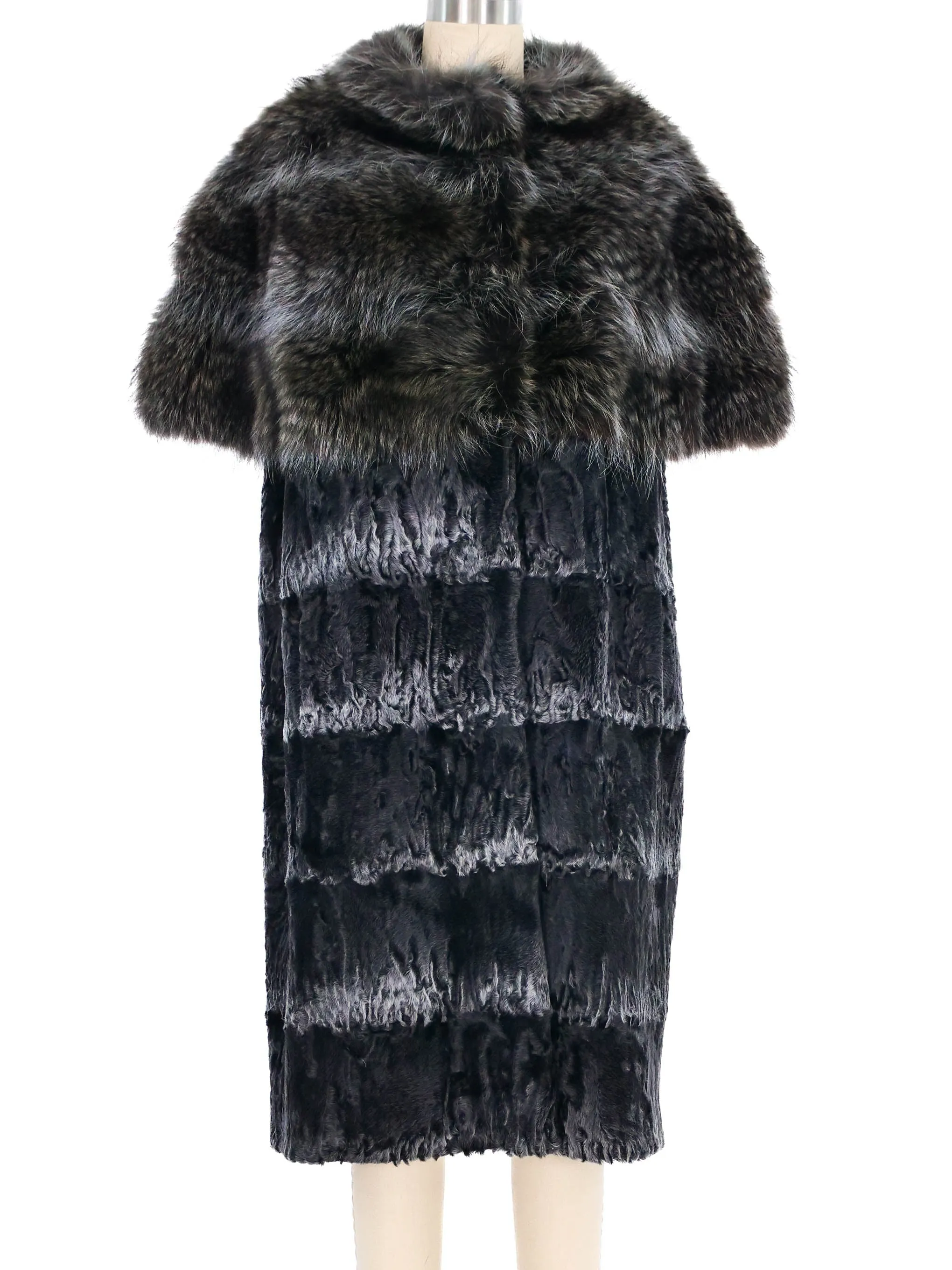 Sleeveless Fur Coat