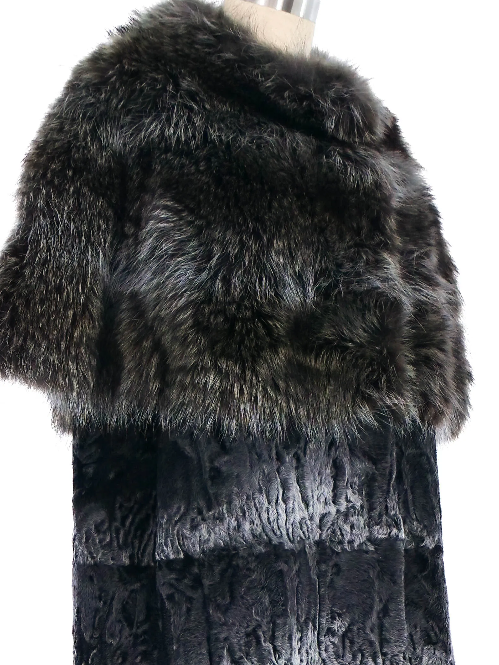 Sleeveless Fur Coat