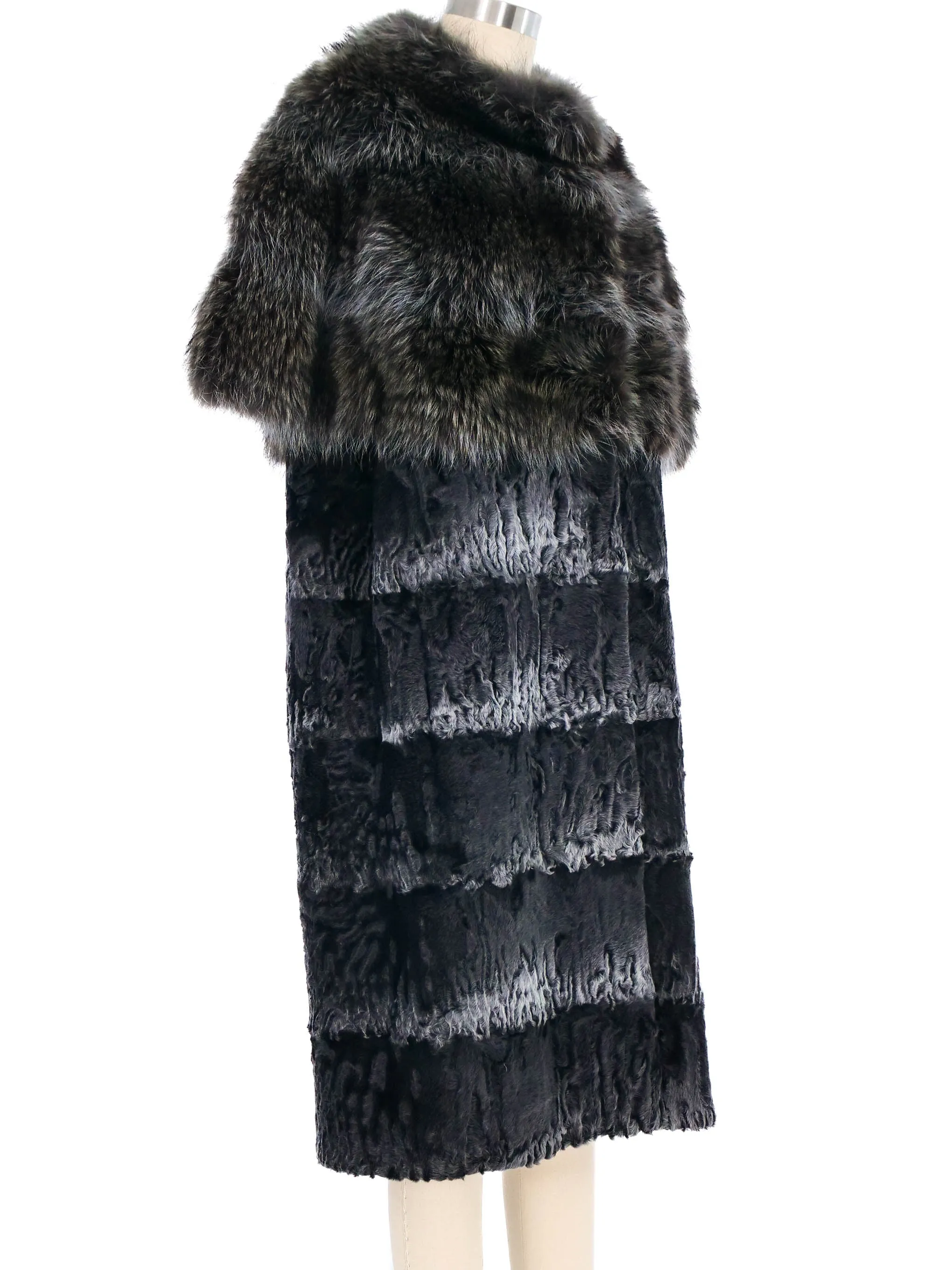 Sleeveless Fur Coat