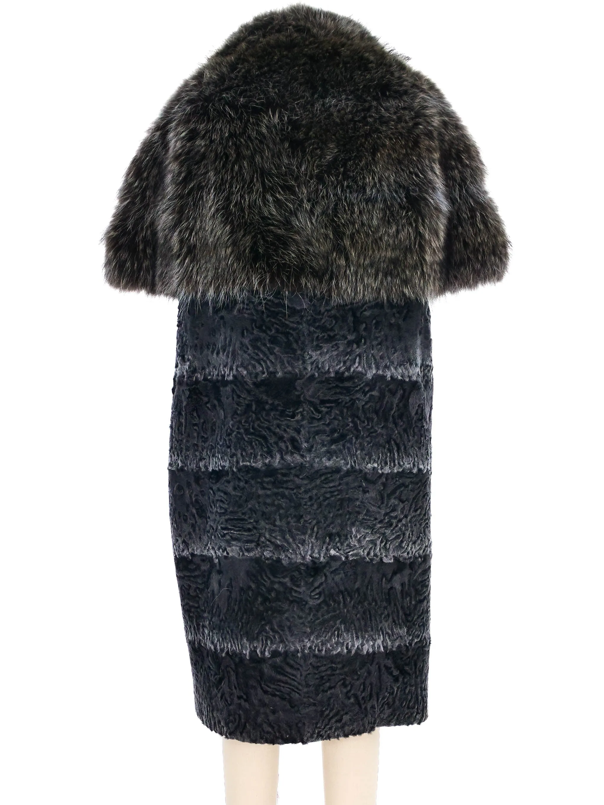 Sleeveless Fur Coat