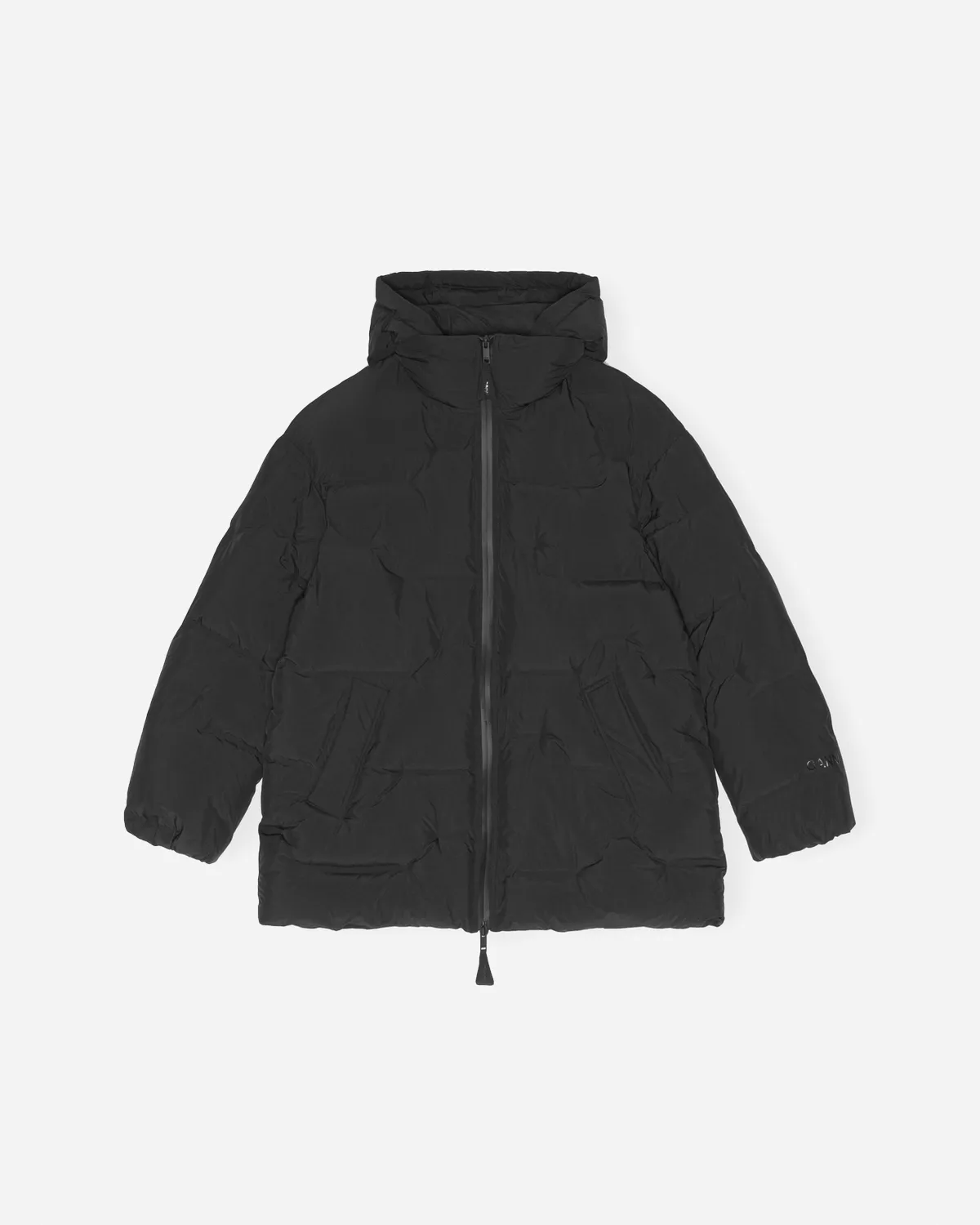 Soft Puffer Midi Jacket - Black