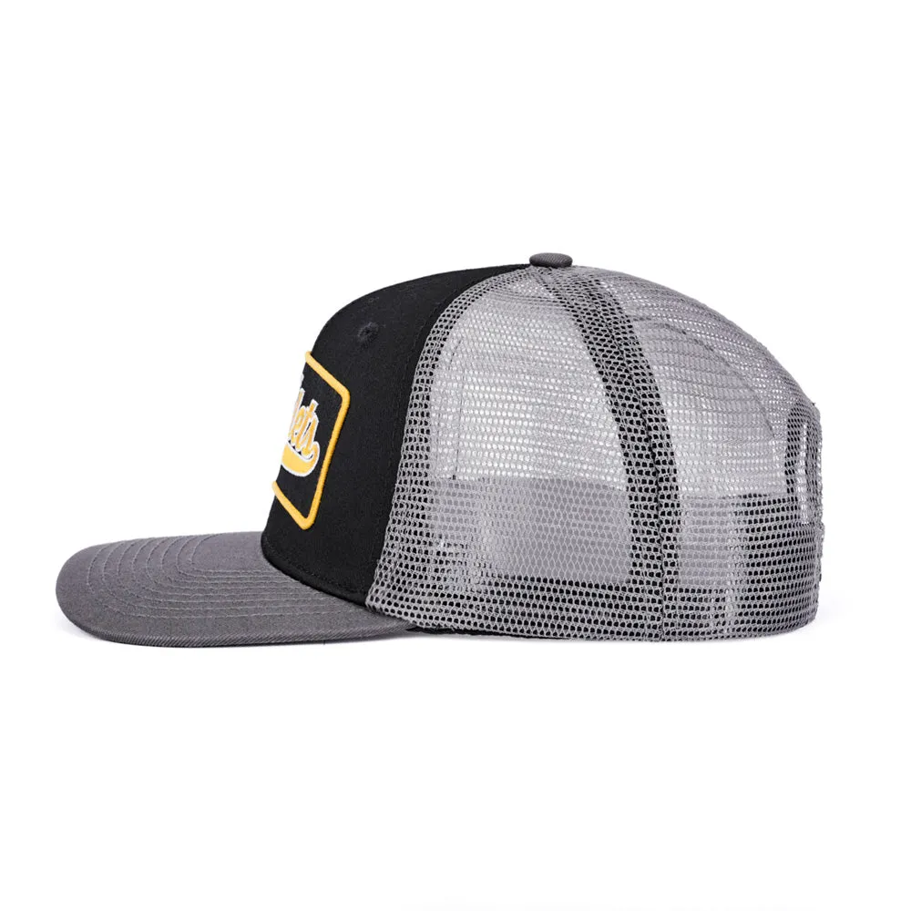 SPITTIN' CHICLETS PATCH BLACK TRUCKER HAT