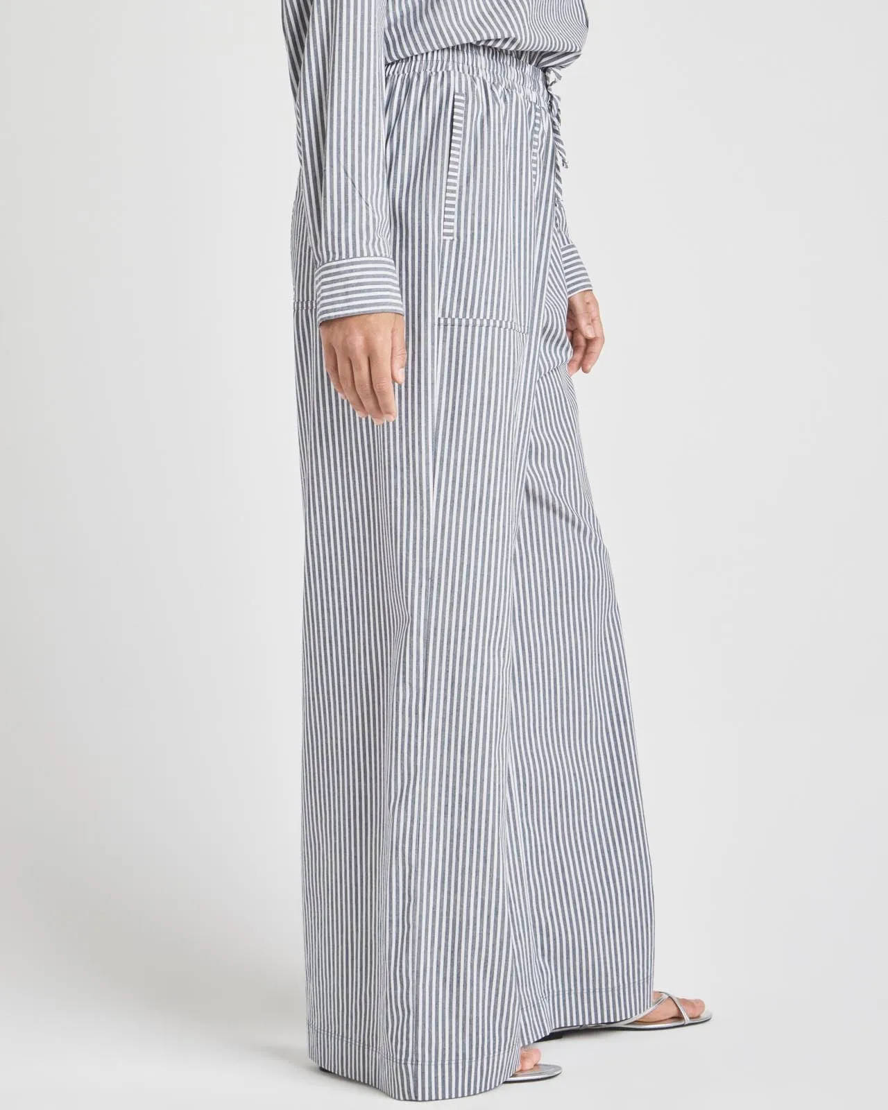 Splendid x @Cellajaneblog Poplin Wide Leg Pant