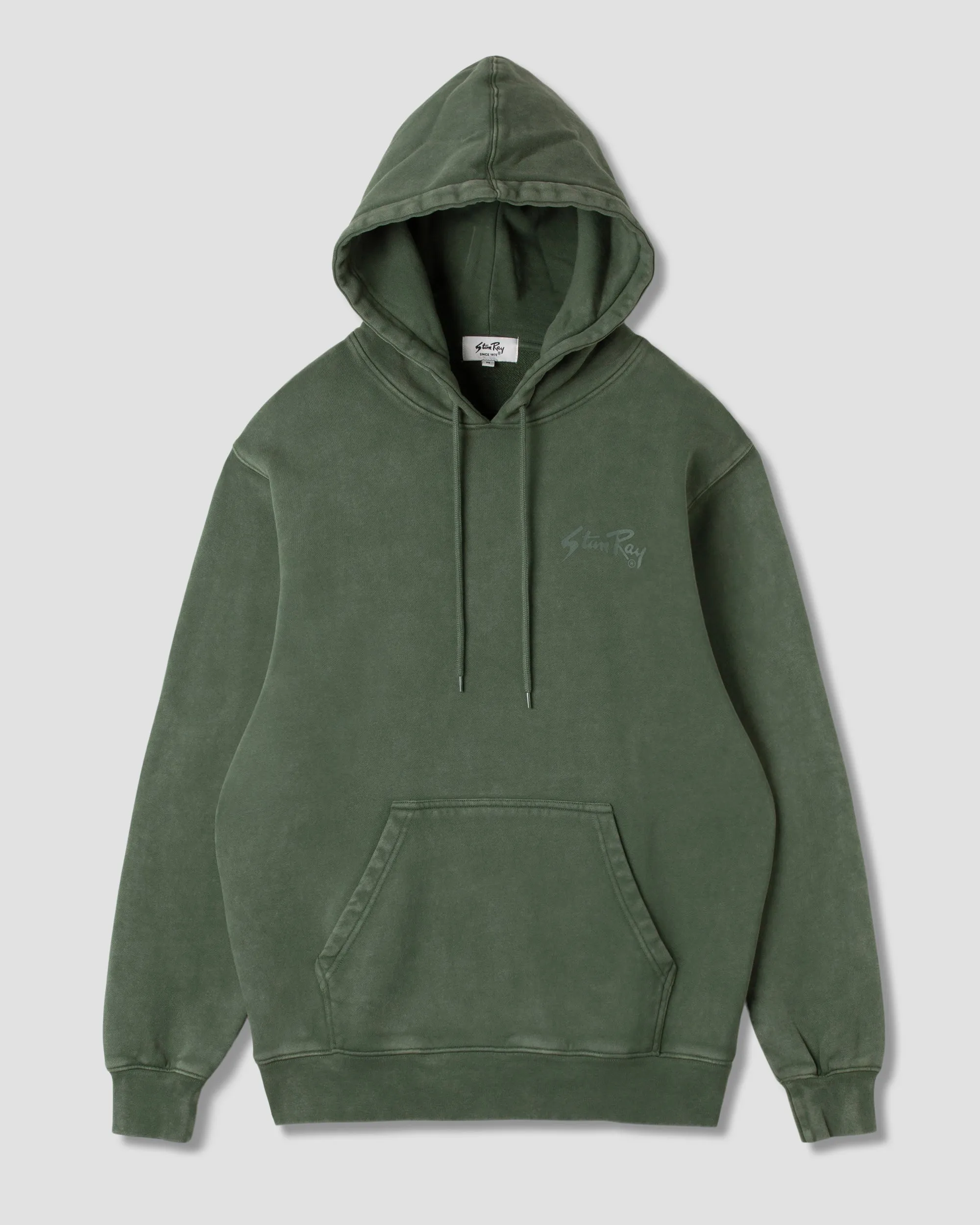 Stan OG Hood (Washed Green / Tonal Print)