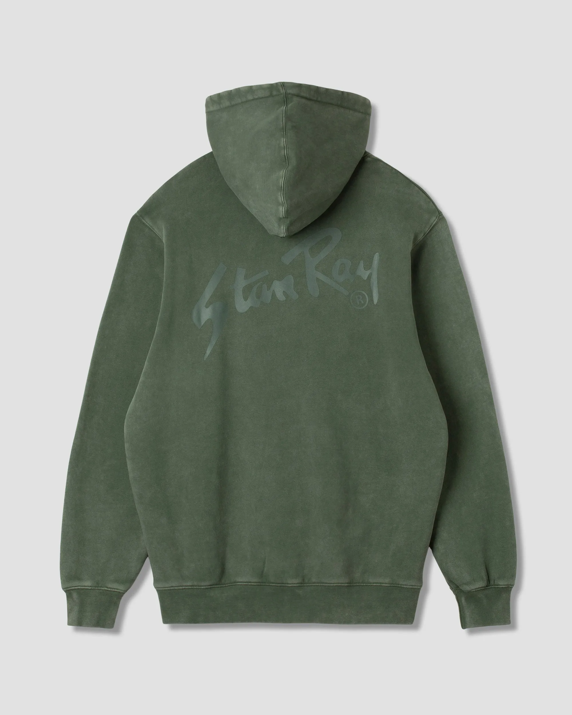 Stan OG Hood (Washed Green / Tonal Print)