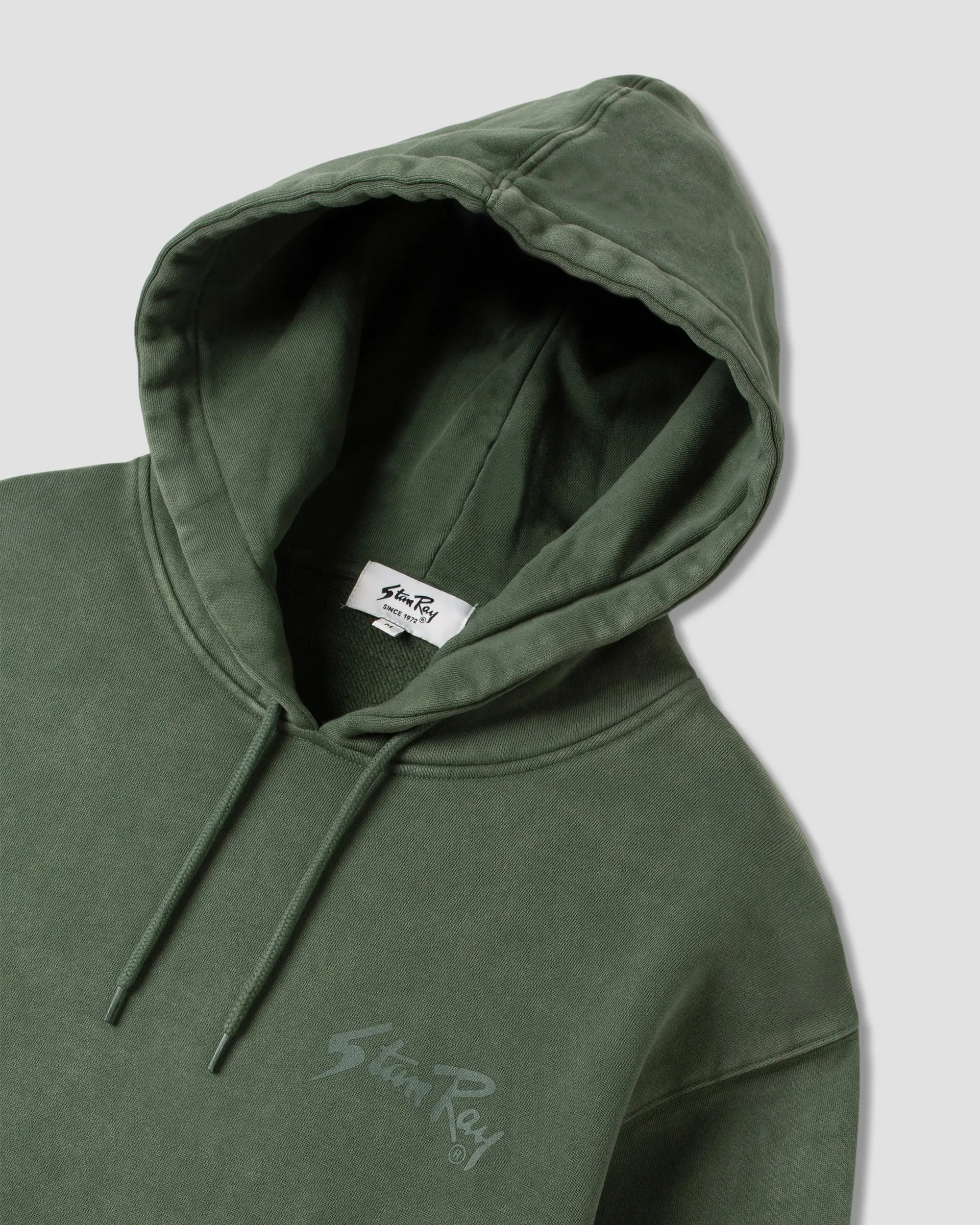 Stan OG Hood (Washed Green / Tonal Print)