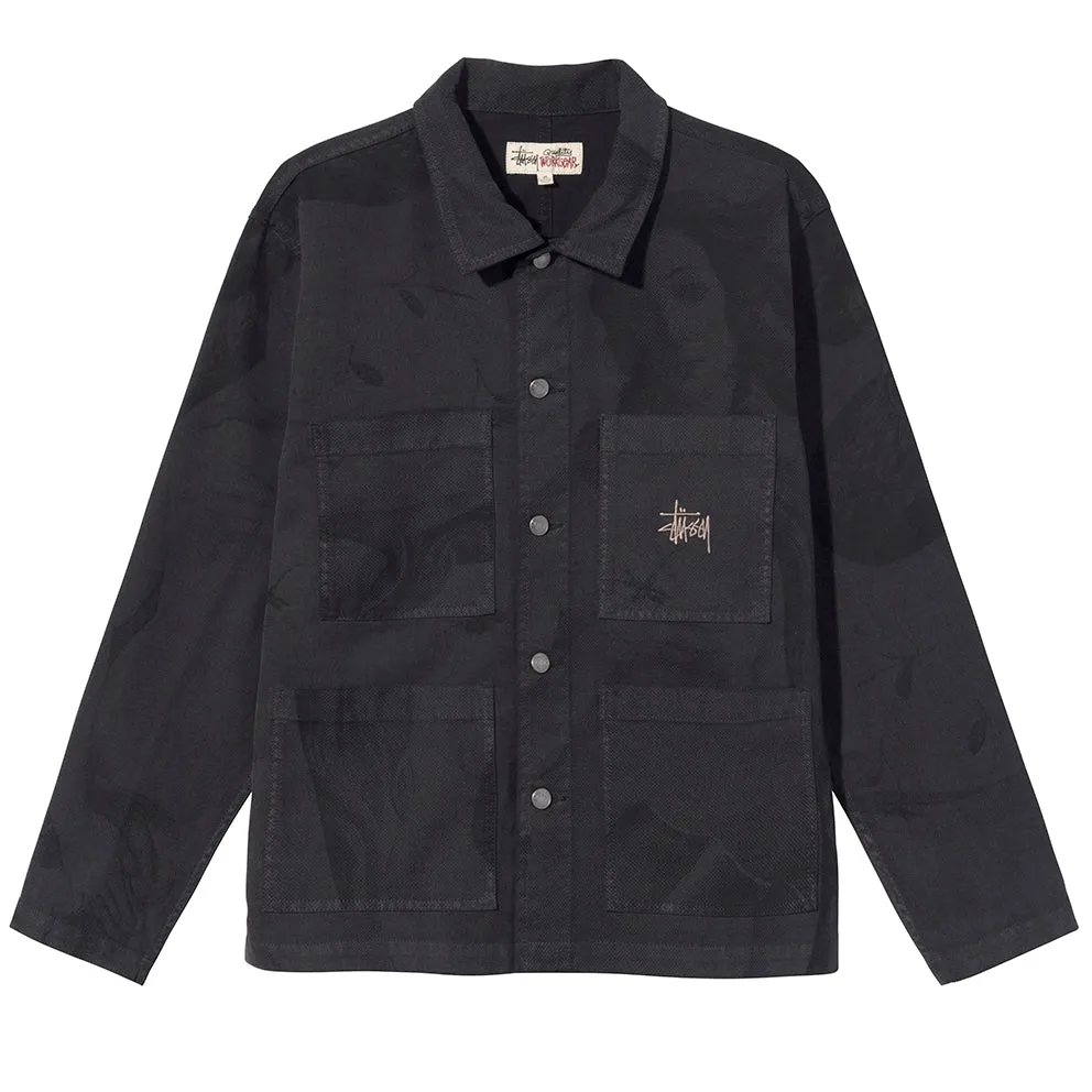 STSSY VENUS CHORE JACKET // BLACK