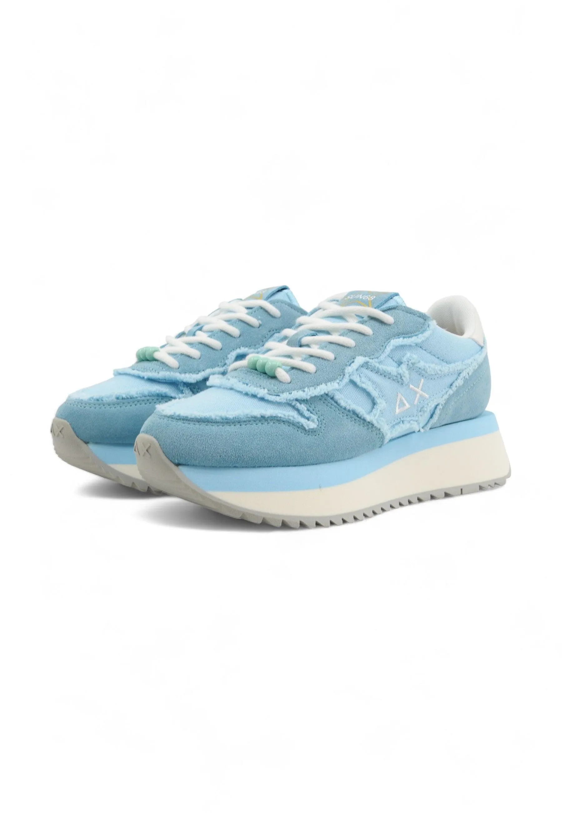 SUN68 Big Stargirl Sneaker Donna Azzurro Z34216