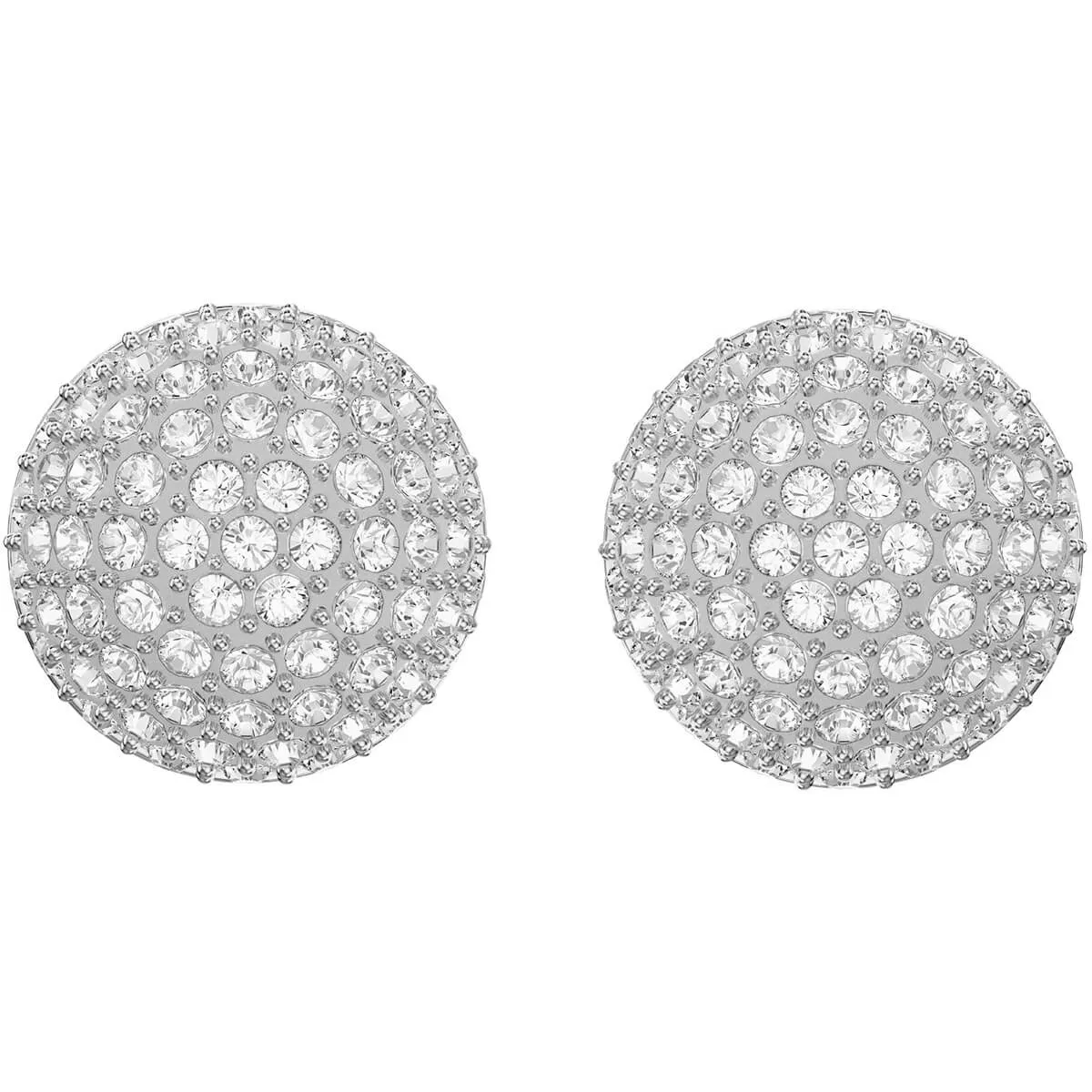 Swarovski HOTE Reversible Front-Back PIERCED EARRINGS, Rhodium -5301473