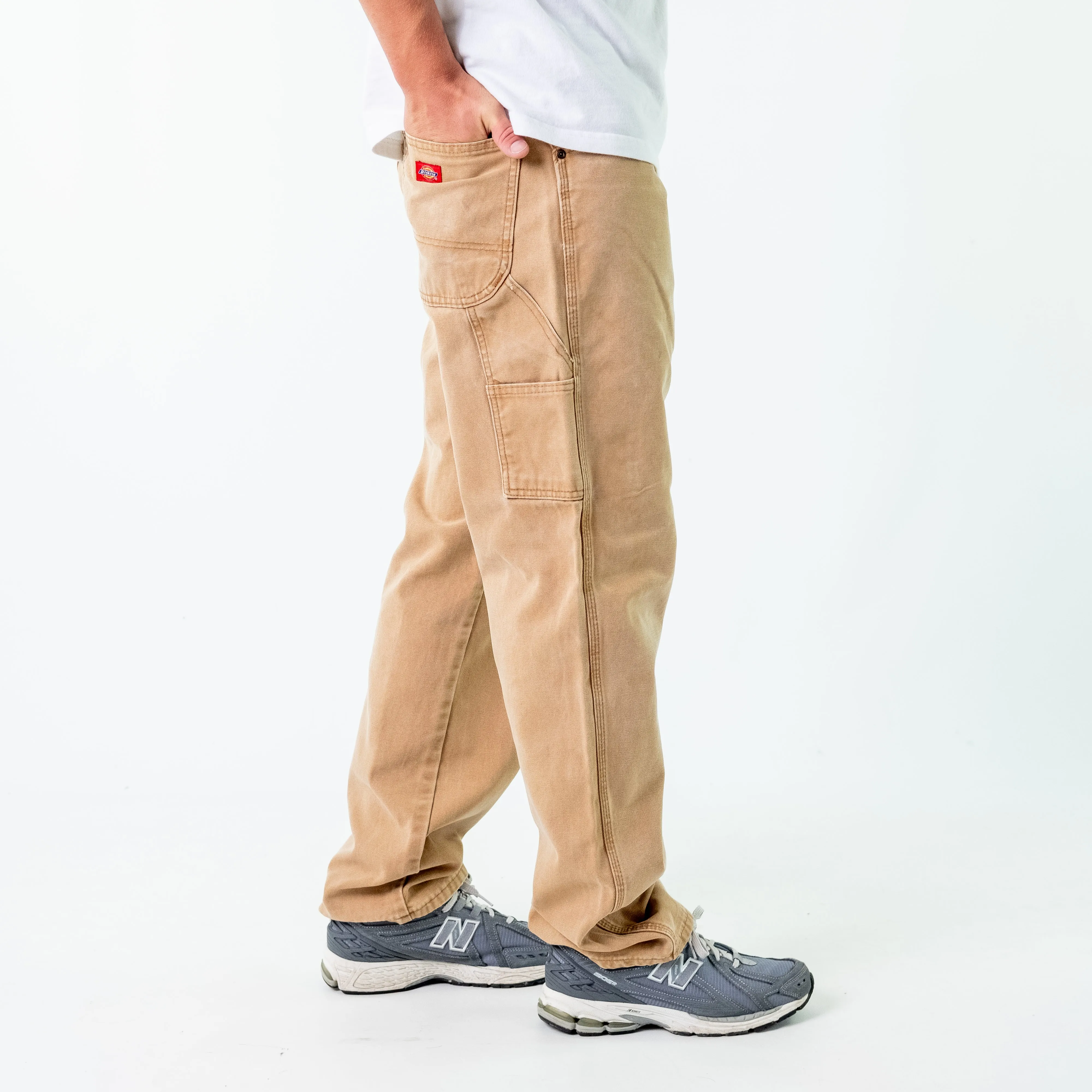 Tan 90s Dickies Denim Carpenter Jeans Baggy Pants (34x34)