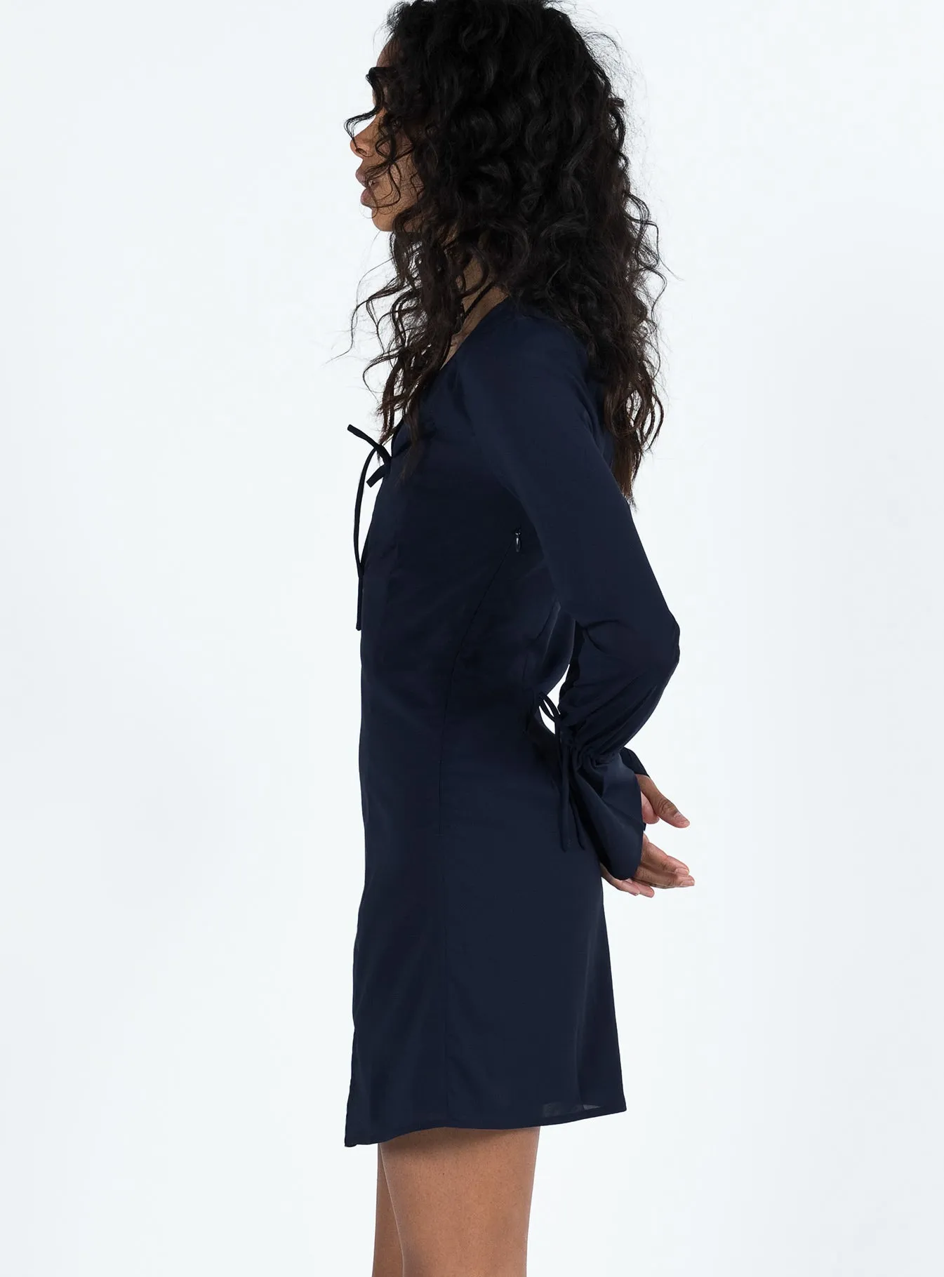 Taron Long Sleeve Mini Dress Navy