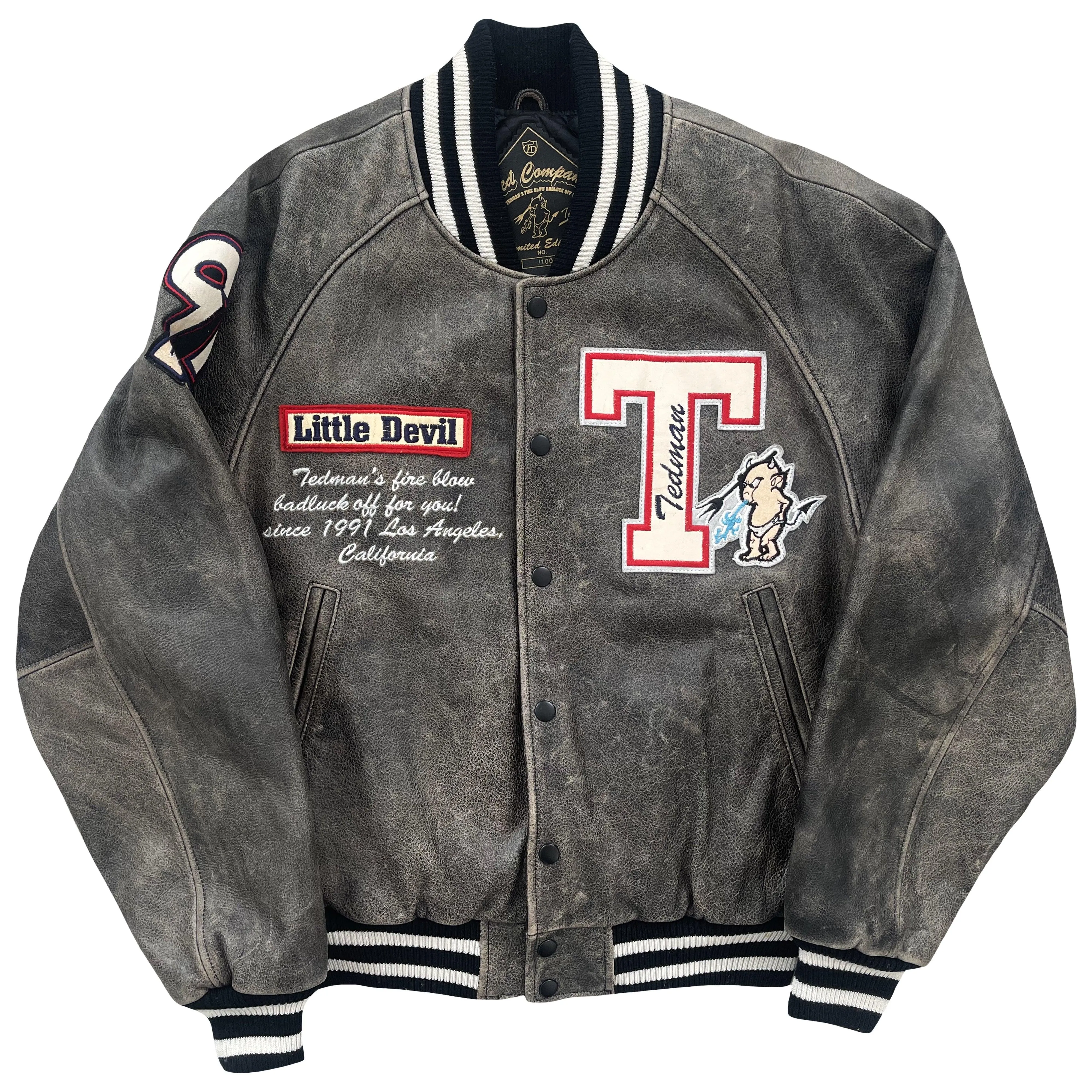 Tedman's Leather Varsity Jacket